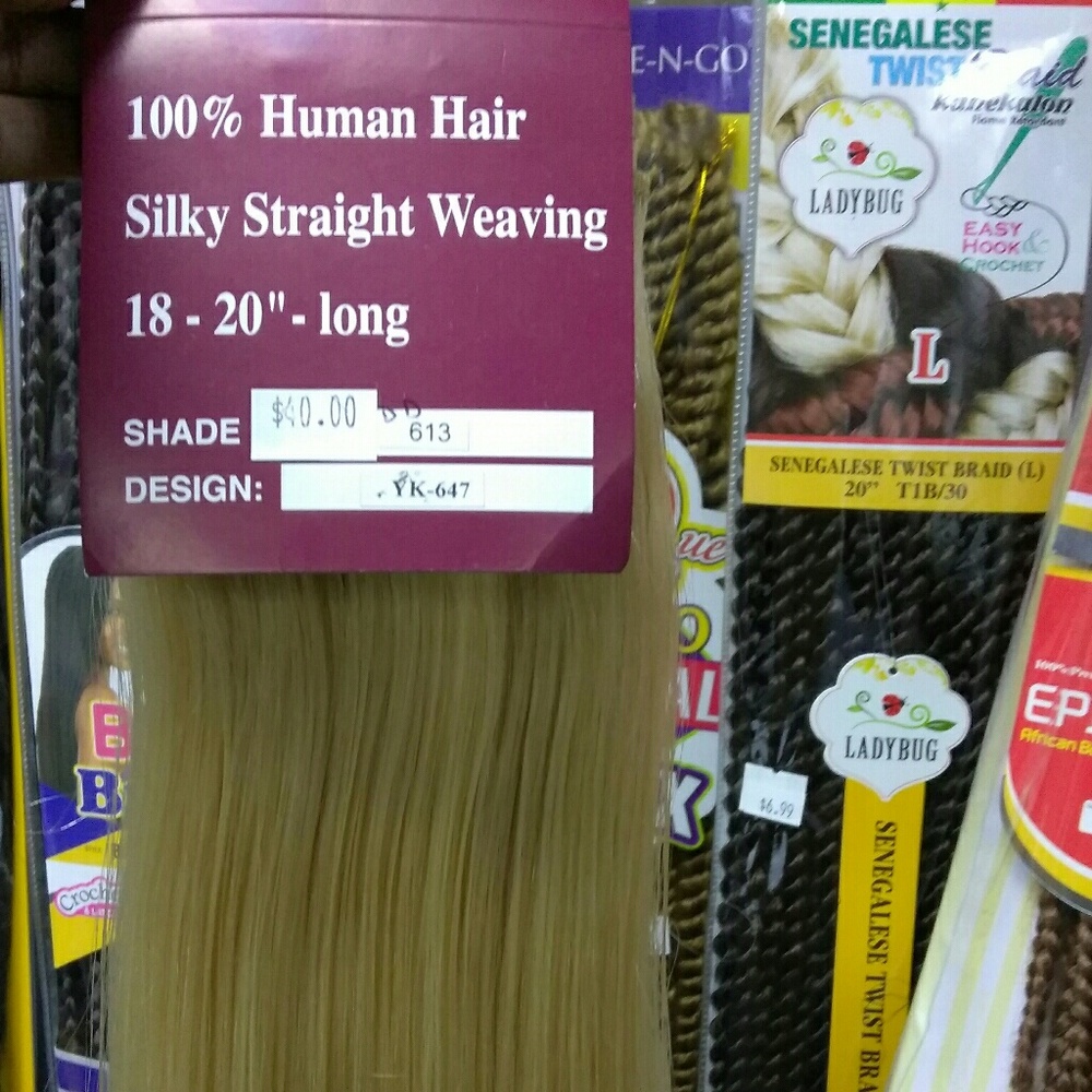 (SOLD) -  Blonde Human Hair Extensions